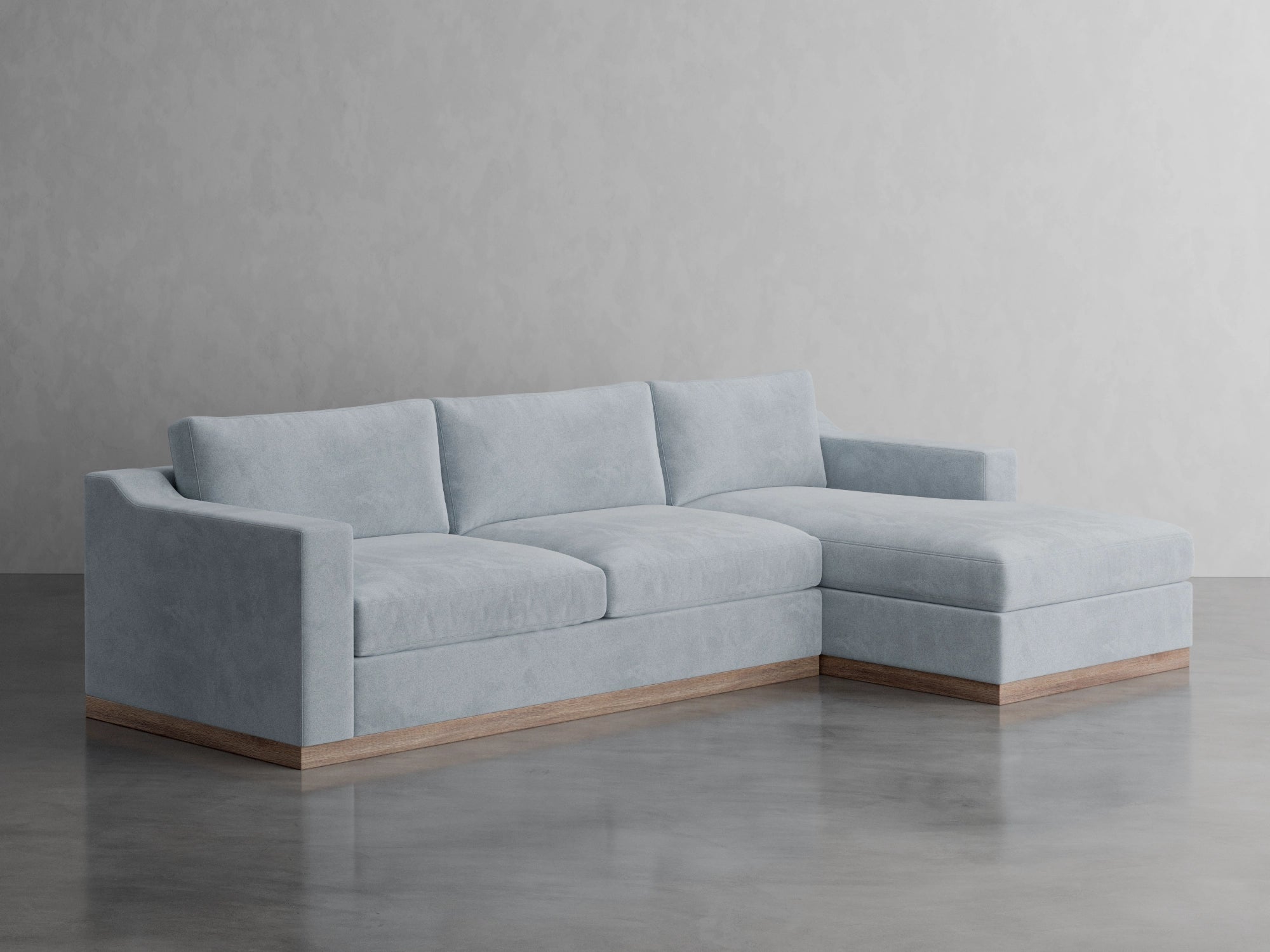 brentwood chaise sectional studio scene