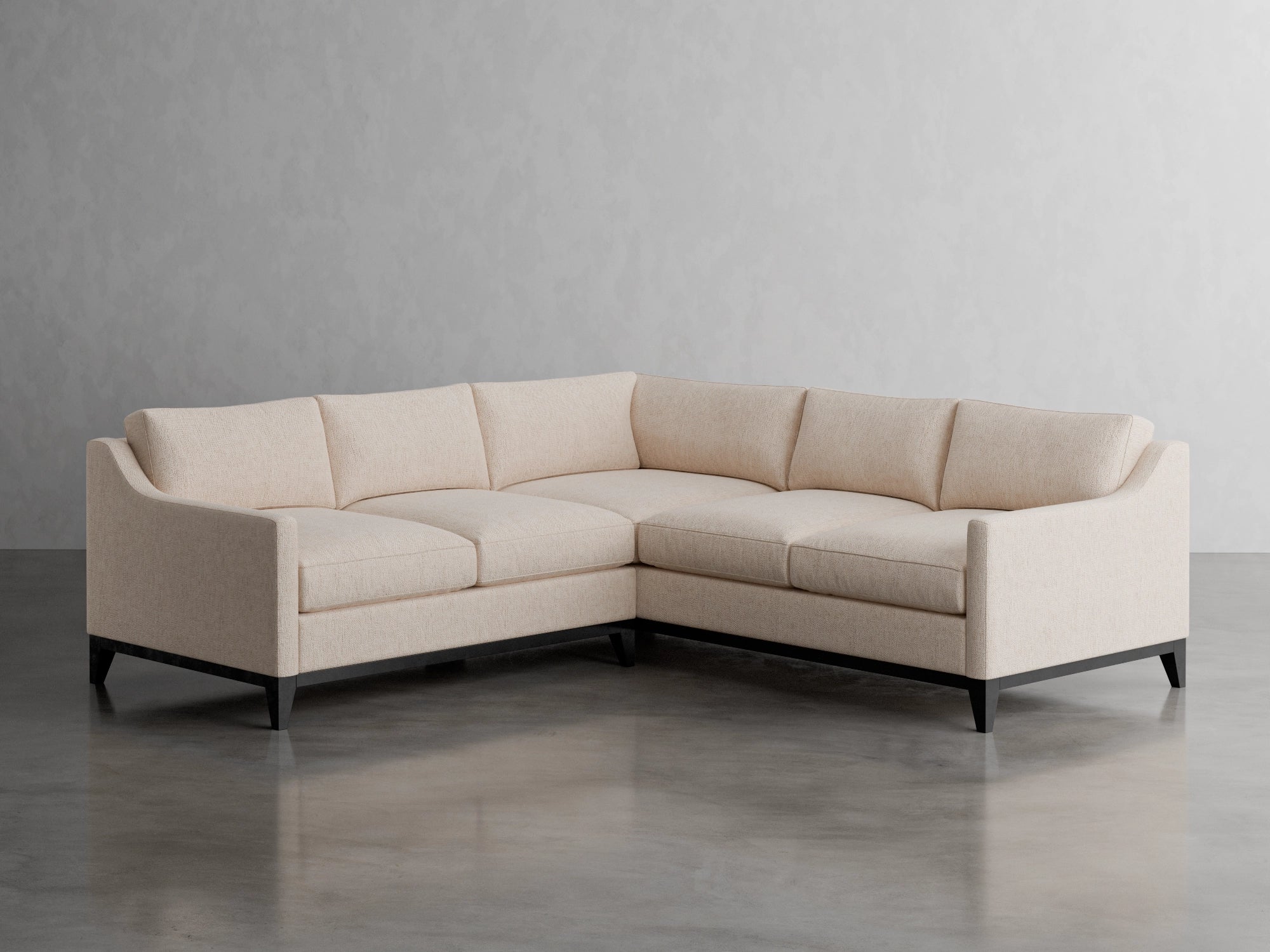 capri square sectional studio scene