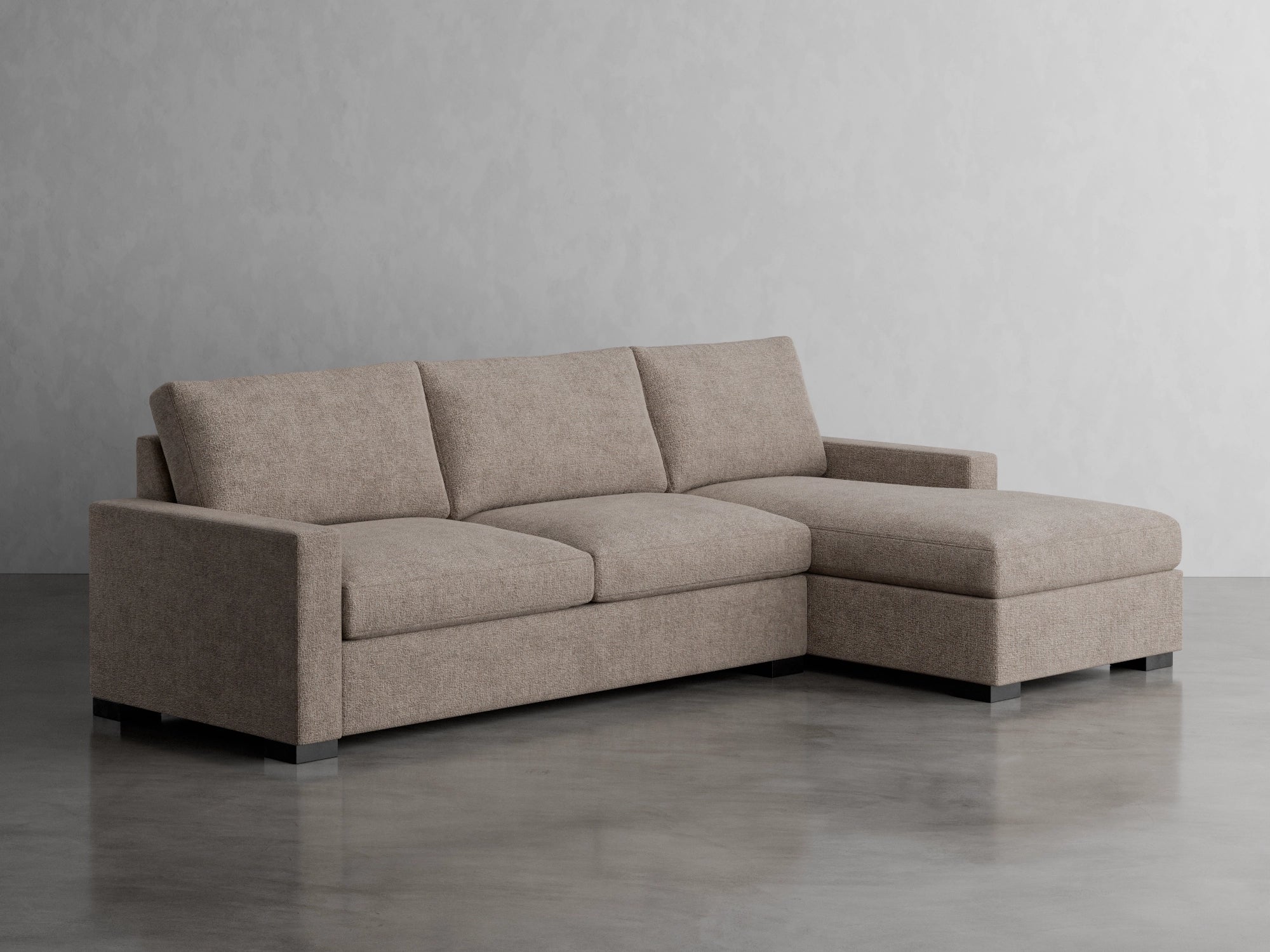 cole chaise sectional studio scene