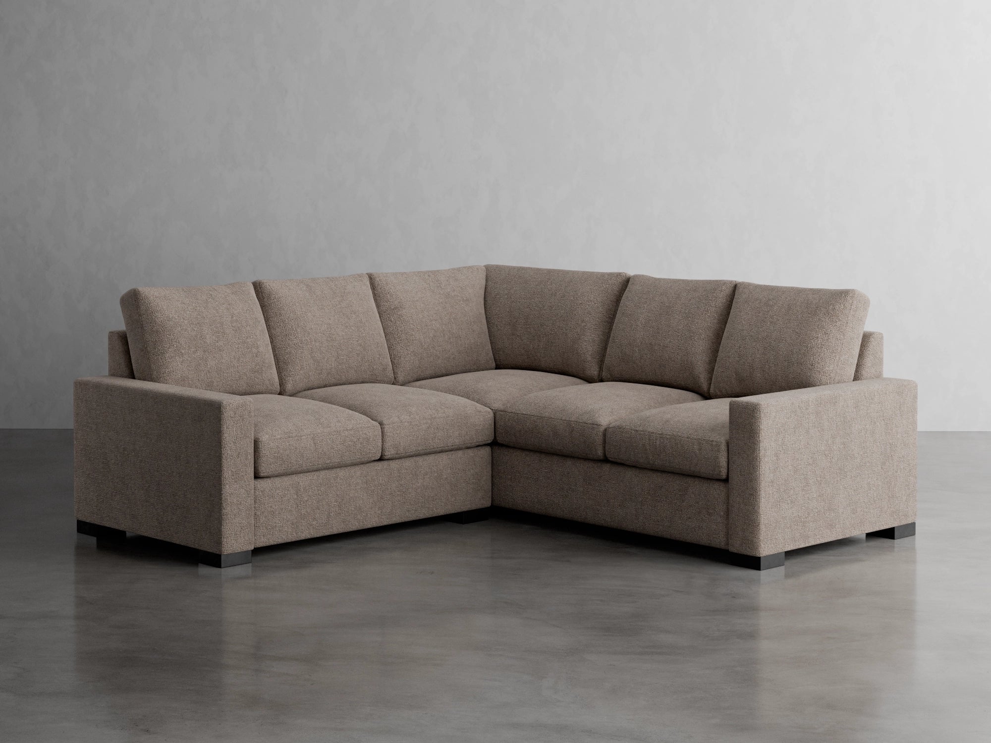 cole square sectional studio scene