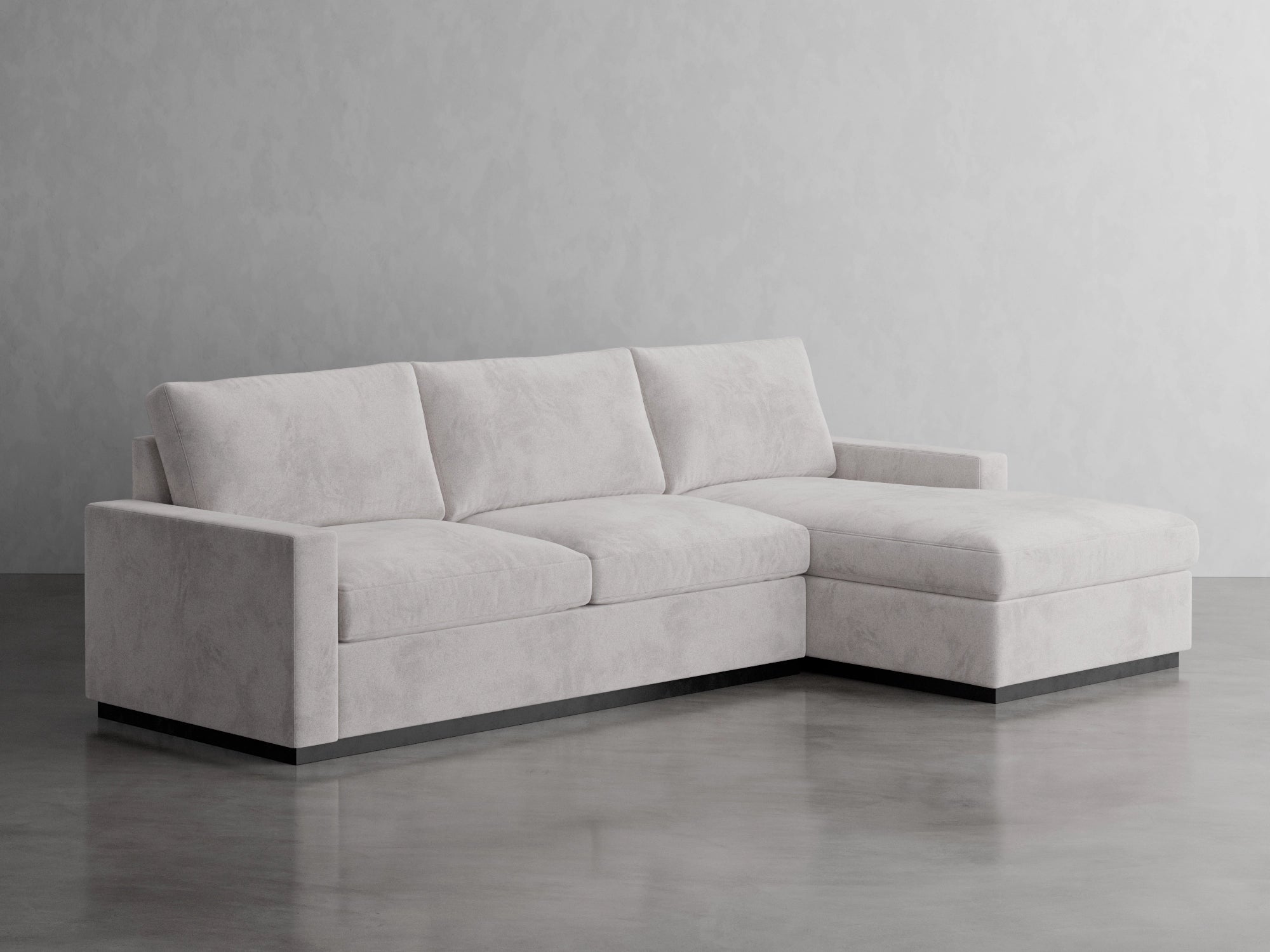 essex chaise sectional studio scene