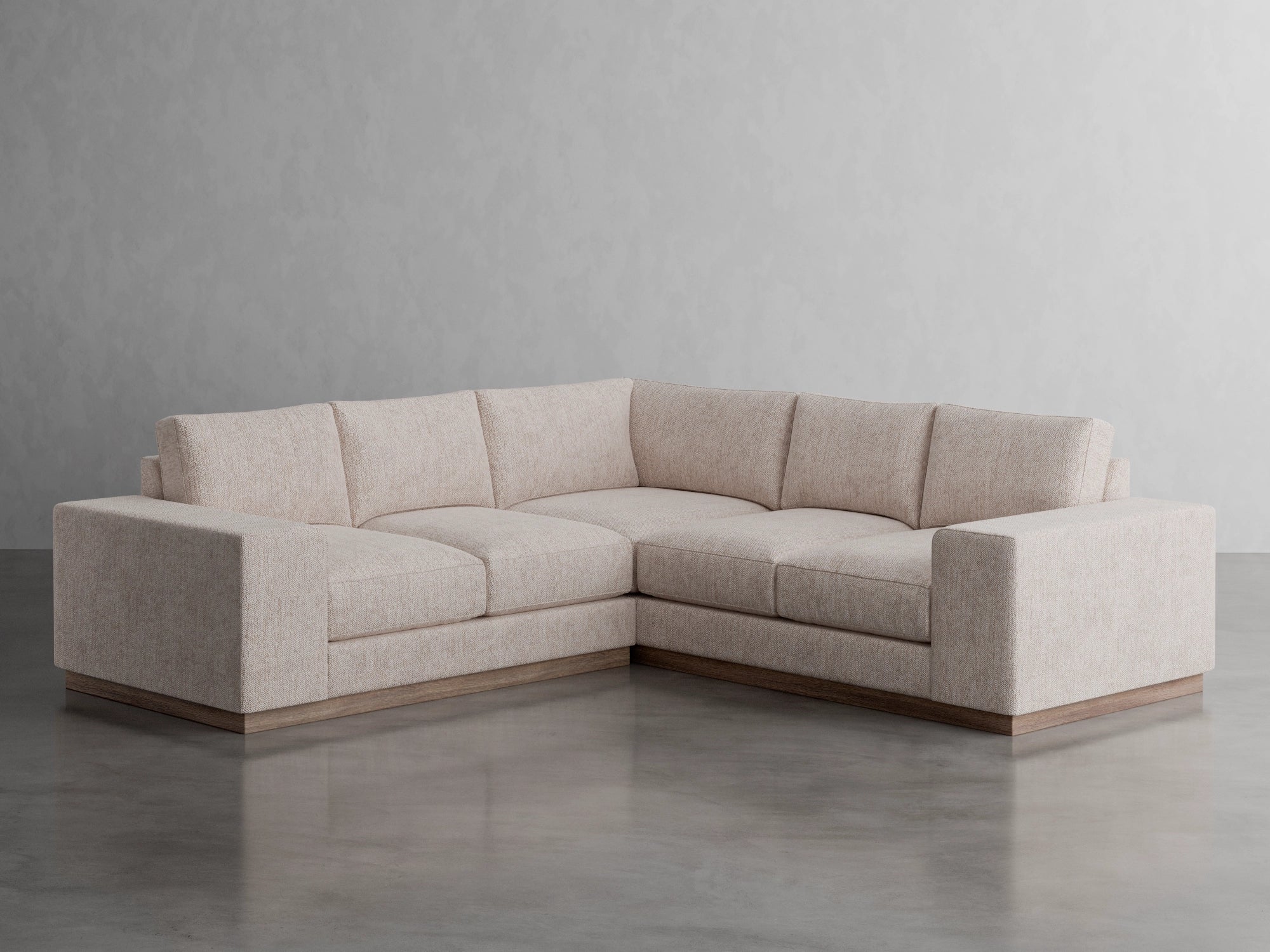 houston square sectional studio scene