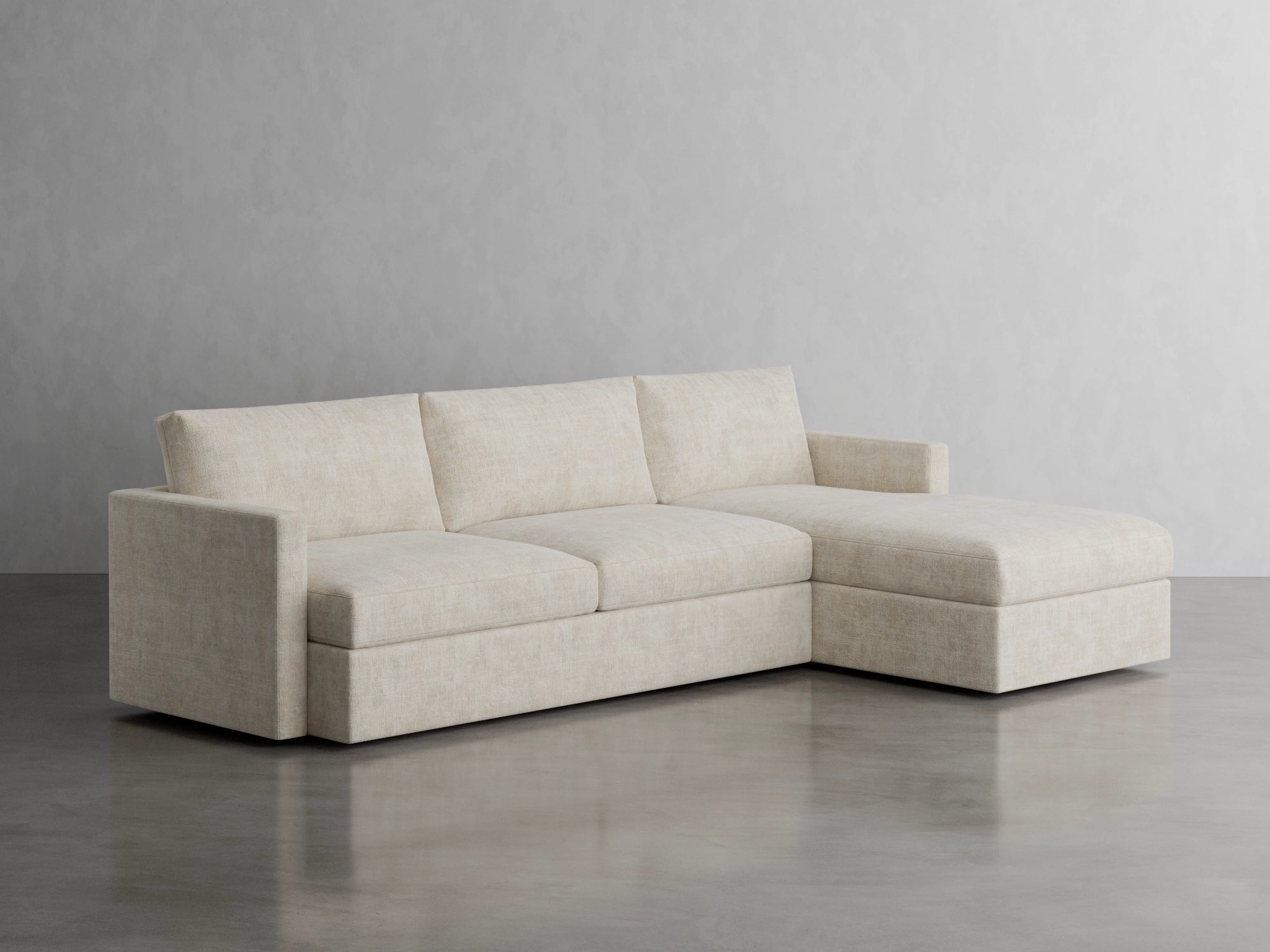 marina chaise sectional studio scene