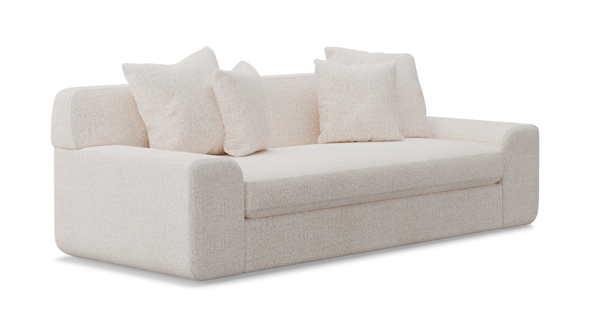 zen sofa 45 degree view