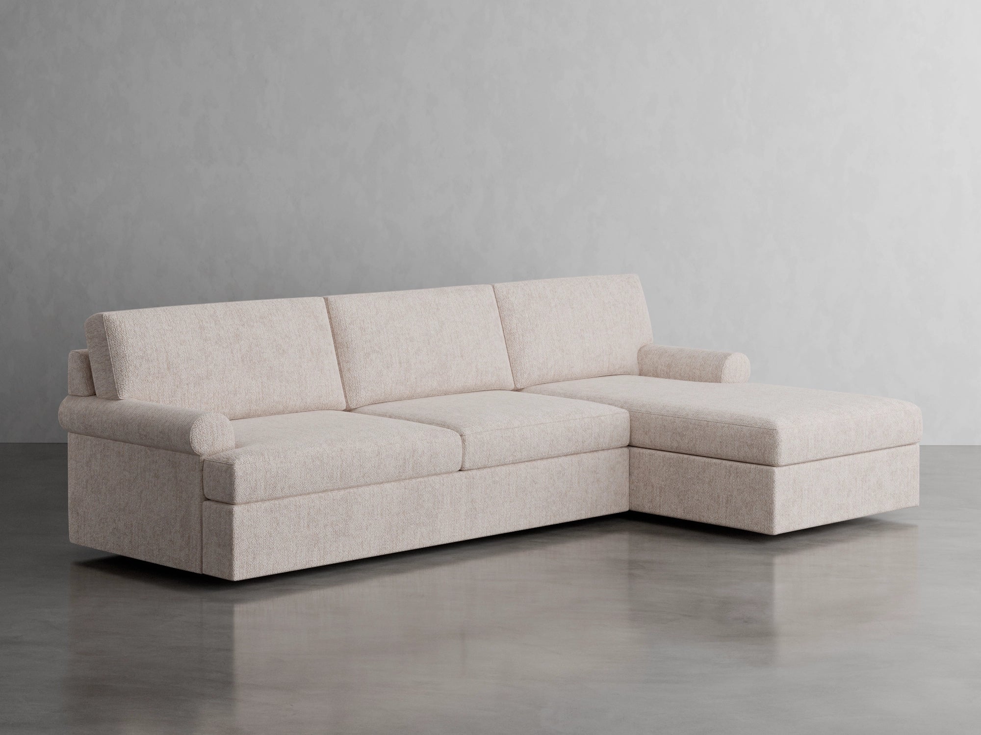 nova chaise sectional studio scene