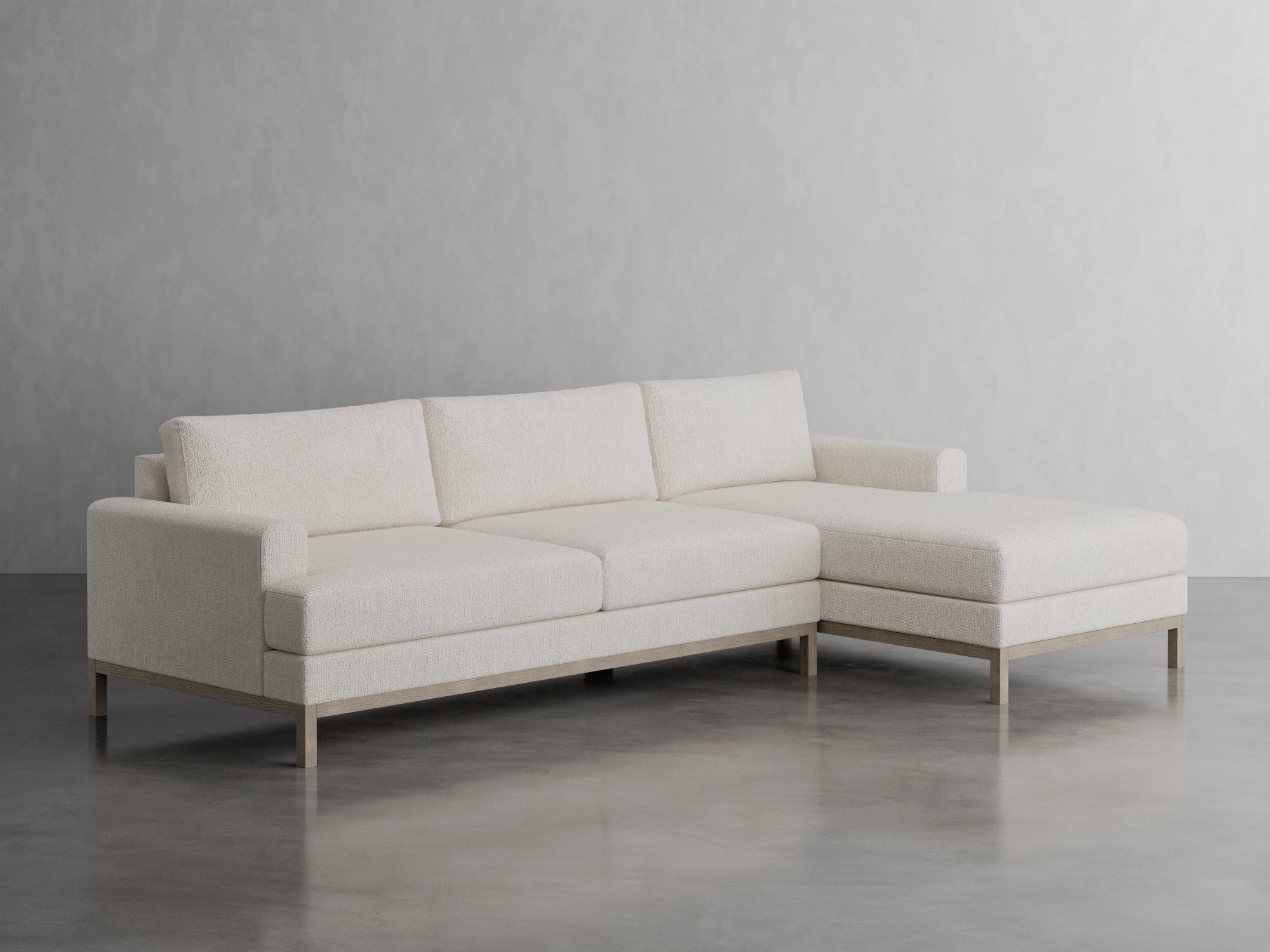 romo chaise sectional studio scene