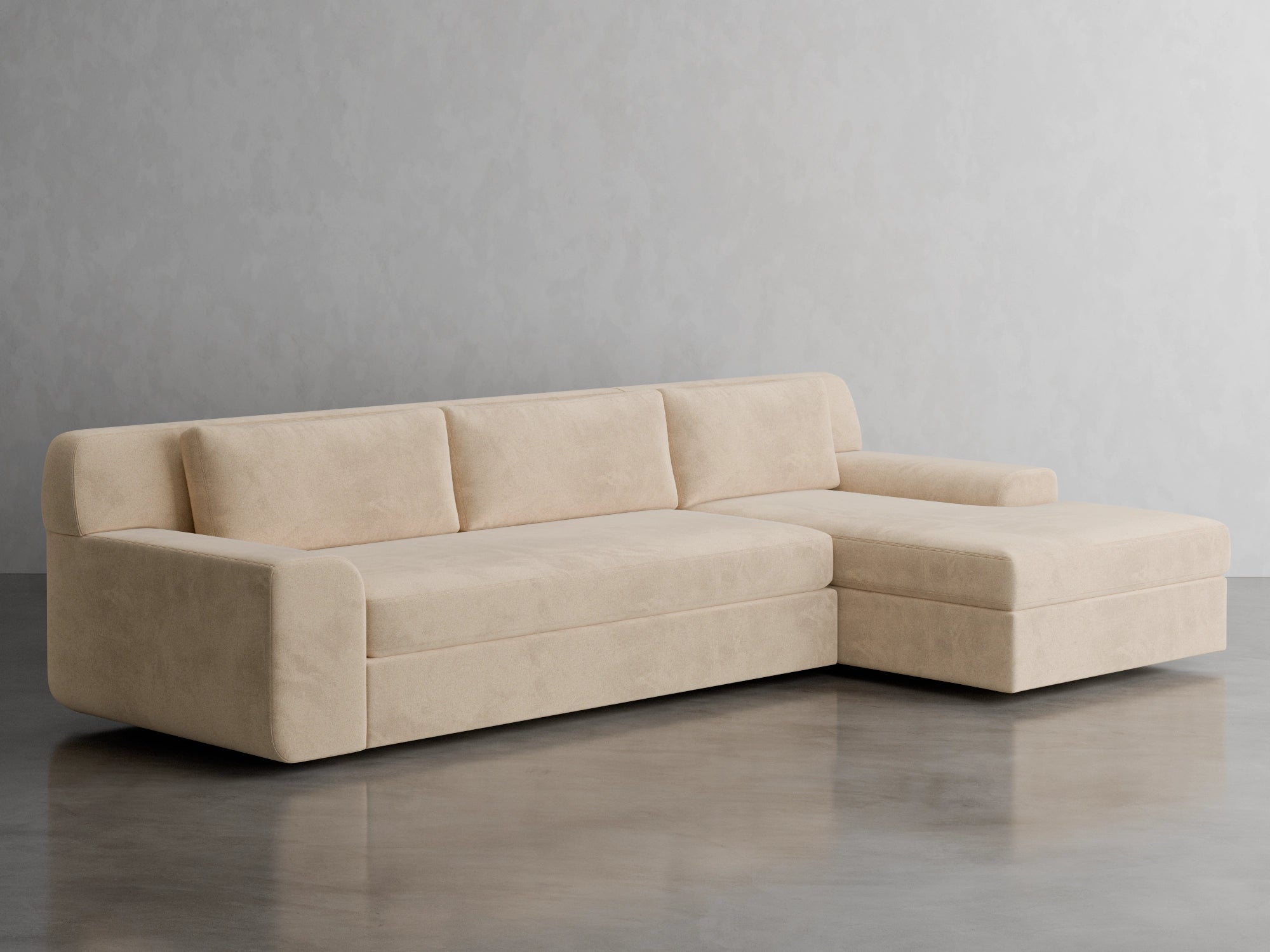zion chaise sectional studio scene